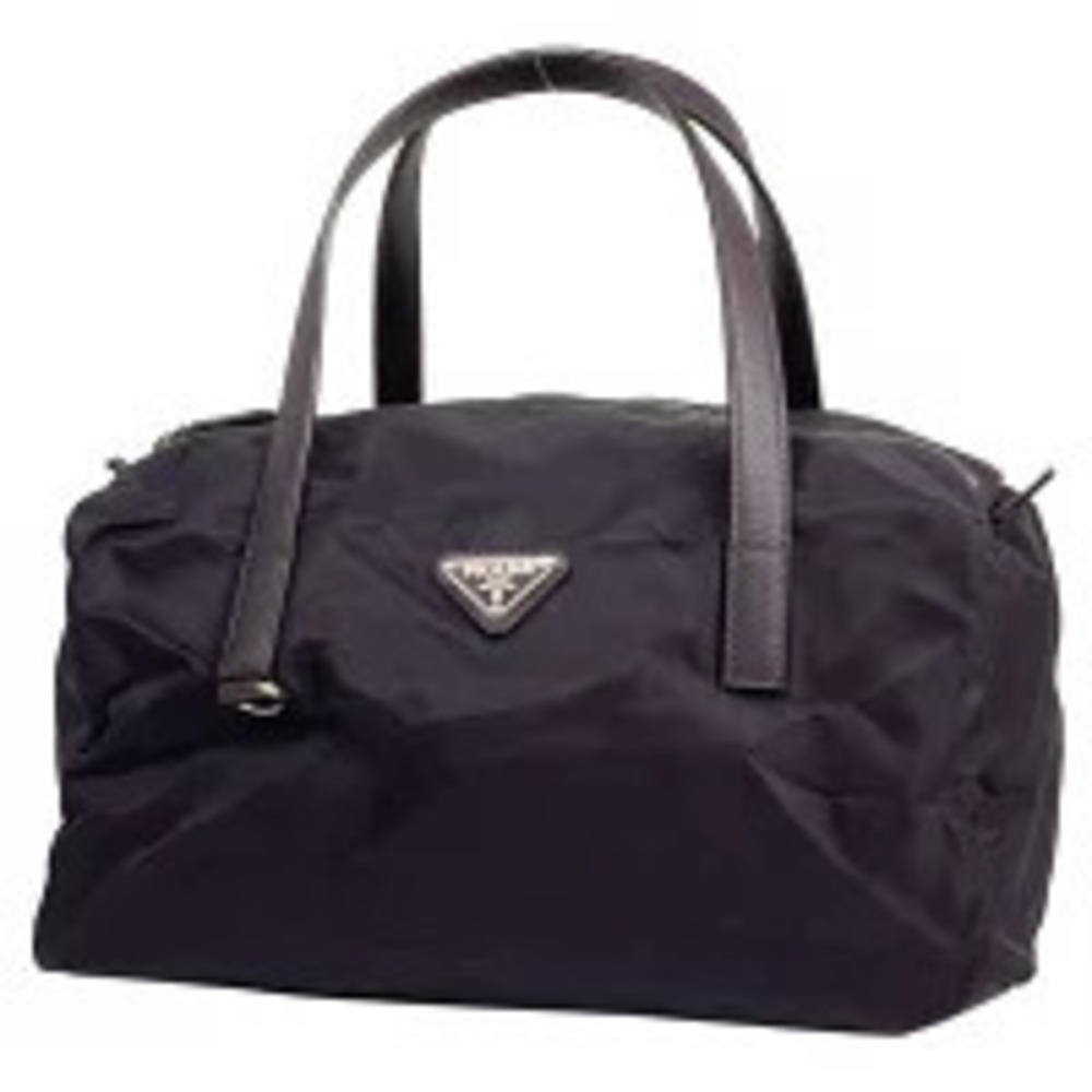 Prada Plate 2way Shoulder Bag Boston Tessuto Purple
